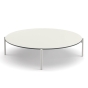 DEDON Izon Kaffeetisch - Ø111cm mit HPL in weiss