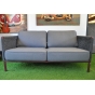 Cane-line Encore 2-Sitzer Loungesofa in bordeauxrot + dunkelgrau
