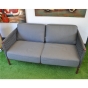 Cane-line Encore 2-Sitzer Loungesofa in bordeauxrot + dunkelgrau