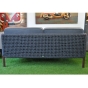 Cane-line Encore 2-Sitzer Loungesofa in bordeauxrot + dunkelgrau