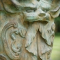 Bronzeskulptur "Griechische Sphinx" als Wasserspeier