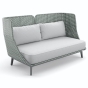 DEDON MBARQ 3er-Sofa - hohe Rückenlehne in baltic inkl. Kissen