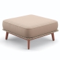 DEDON MBARQ Hocker in chestnut inkl. Kissen