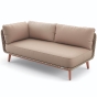 DEDON MBARQ Eckmodul rechts in chestnut