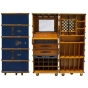Authentic Models Barschrank auf Rollen, navy MF078N