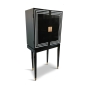 Authentic Models Art Deco Bar Likörschrank Schwarz & Weiß