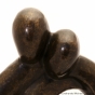 Moderne Bronzeskulptur "Abstraktes Liebespaar". Bronzefiguren und Gartenfiguren bei Kunsthandel Lohmann in Timmendorfer Strand.