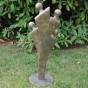 Moderne Skulptur Familie. Bronzefiguren und Gartenfiguren bei Kunsthandel Lohmann in Timmendorfer Strand.