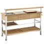 bar-wagen teak-holz
