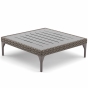 DEDON MU Hocker / Kaffeetisch in braun mit HPL