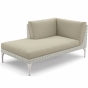 Dedon Mu Daybed rechts in weiss