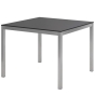 Edelstahlgartentisch HPL platte
