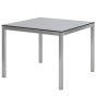 Edelstahlgartentisch HPL platte