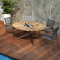 Zebra Oryx Edge Teakholz Gartentisch