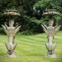 Bronzeskulptur "Griechische Sphinx" als Wasserspeier