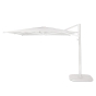 DEDON Reav Sonnenschirm Square M Cantilever - 300cm inkl. Abdeckhaube in weiss