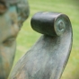 Bronzeskulptur "Griechische Sphinx" als Wasserspeier