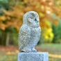 Bronzefigur Schneeeule