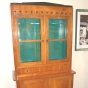 "Biedemeier-Vitrinenaufsatzschrank süddeutsch um 1825/1835 in Kirschbaum"