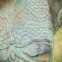 Bronzeskulptur "Griechische Sphinx" als Wasserspeier