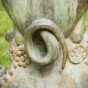 Bronzeskulptur "Griechische Sphinx" als Wasserspeier