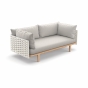 Dedon Sealine 2er-Sofa in silver beige