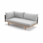 Dedon Sealine Lounge Modul rechts in titan