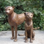 Bronzeskulptur Katzen Pärchen
