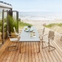 Solpuri Classic Edelstahl Tisch 160/220x100cm, ausziehbar