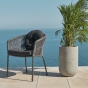Solpuri Loop Dining Sessel inkl. Kissen, rund