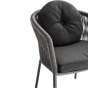 Solpuri Loop Dining Sessel inkl. Kissen eckig
