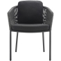 Solpuri Loop Dining Sessel inkl. Kissen eckig