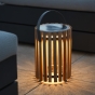 Solpuri Star Teak Solar-Leuchte klein inkl. Lichtsteuerung