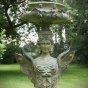 Bronzeskulptur "Griechische Sphinx" als Wasserspeier