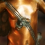 Körper vom der Bronzeskulptur Stehende Fee 