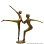 Tanzendes Ballettpaar-Bronze. Bronzefiguren und Gartenfiguren bei Kunsthandel Lohmann in Timmendorfer Strand.