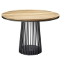 teak holz Esstisch rund