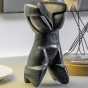 Signierte Thor Bronzefigur
