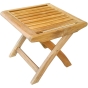 Zebra Teak Hocker Brasilia, klappbar Teakhocker Gartenhocker