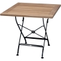 Zebra Teak - Esstisch "Florence", quadratisch, klappbar