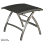 Zebra Pontiac Hocker Batyline Textiene Edelstahl verstellbar