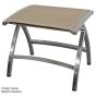 Zebra Pontiac Hocker Batyline Textiene Edelstahl verstellbar