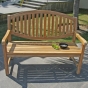 Zebra Teak - Bootsbank Teakbank Gartenbank aus Teakholz Holzbank