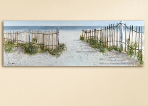 Wandbild Öl - Refliefgemälde "Dünen-Idylle" Ölbild Wandbild Reliefbild