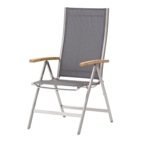 Zebra One Sessel 6204 Gartensessel edelstahl textilene