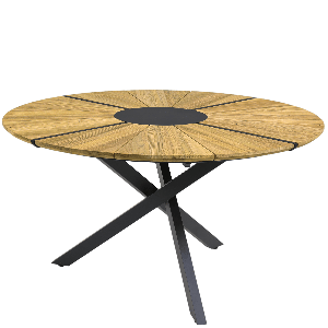 Zebra Oryx Edge Alu Tisch 7620 Ø135cm 