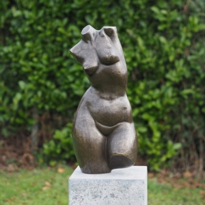 Bronzeskulptur "Weiblicher Torso" groß