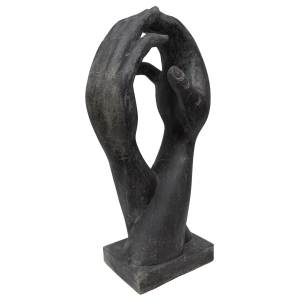 Asiatische Skulptur zweier Hände aus Steinguss