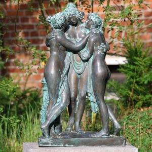 Bronzeskulptur "Die drei Grazien" nach Antonio Canova