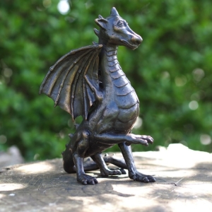 Bronzeskulptur "Zahmer Drache"